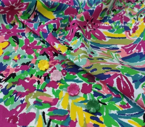 Ситец "Пестрые цветы", 1032004