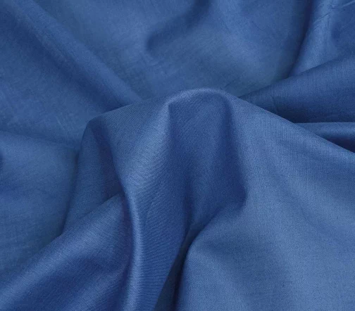 Батист хлопковый, цвет синий джинсовый, BT11-14