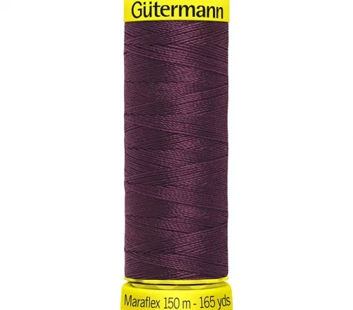 Нить Maraflex для трикотажа, 150м, 100% п/э, цвет 369 винный, Gutermann 777000