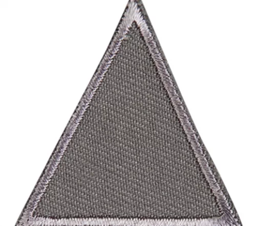 Термоаппликация HKM "Треугольник серый малый", 3,7 х 3,8 см