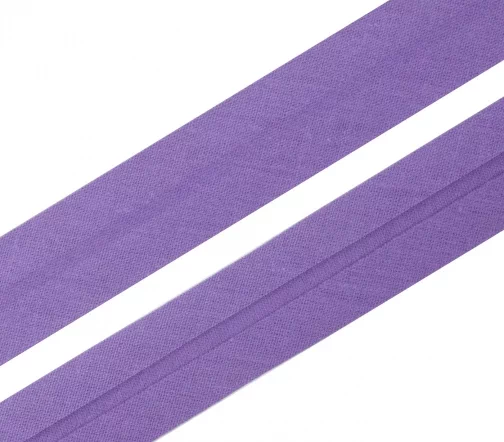 Косая бейка SAFISA, 20мм, хлопок, цвет 039, светло-фиолетовый