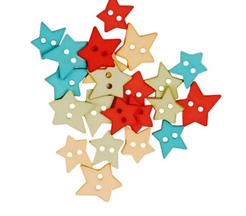 Пуговицы, Favorite Findings "Звезды" 12-15 мм, 23 шт