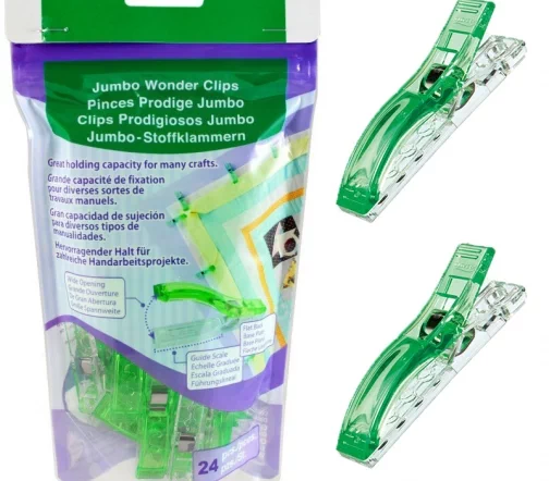 3157 Чудо-клипсы большие, 24 шт., цвет зеленый, Clover