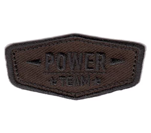 Термоаппликация "Power Team", темно-коричневый, 5,4 х 2,5 см, арт. 565180.030