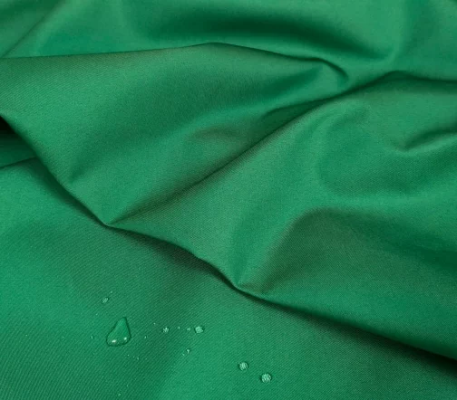 Хлопок плащевый однотонный ярко-зеленый, TCP11-21