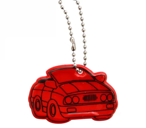 7714885 Световозвращатель "Машина" 5,5х3,7 см, 2шт/уп., цвет красный