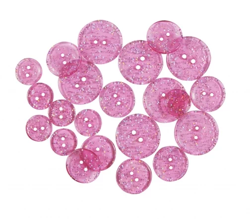 Пуговицы, "Glitter Buttons", 20 шт, арт. 550001452