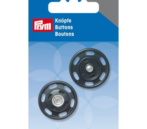 341836 Кнопка пришивная, латунь, цвет синий, 25 мм, Prym