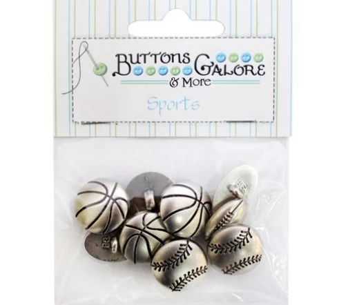 Декоративные пуговицы Buttons Galore "Винтажные мячи", 4278
