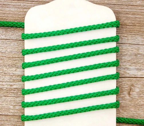 Шнур хлопковый PEGA, цвет зеленый, 5 мм