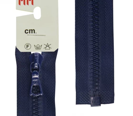 Молния Riri трактор разъёмная, 1 замок, 6мм, 80см, цвет 2626, кобальт синий