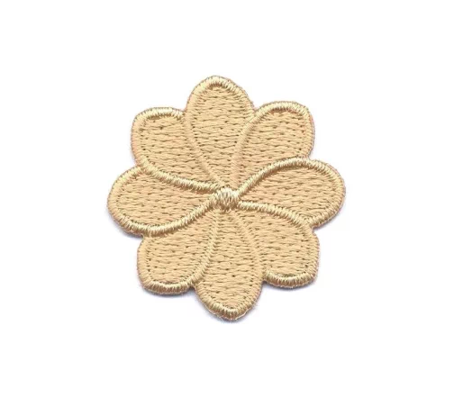 Термоаппликация Marbet "Цветок восьмилистник", 3 х 3 см, песочный, 569205.H