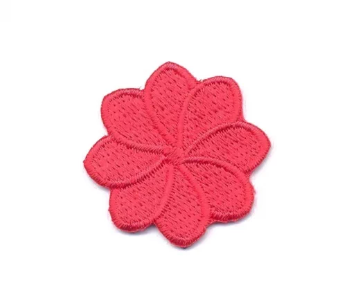 Термоаппликация Marbet "Цветок восьмилистник", 3 х 3 см, красный, 569205.S