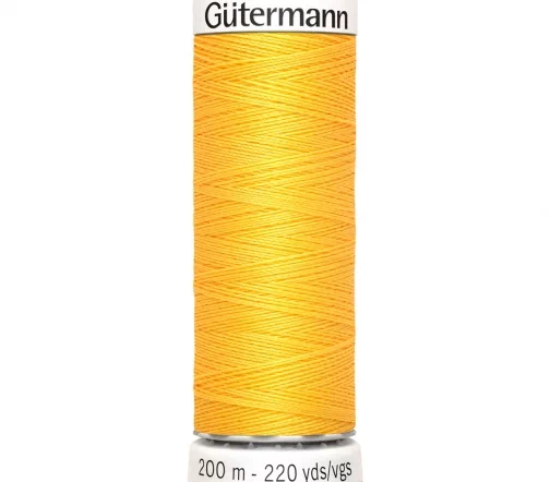 Нить Sew All для всех материалов, 200м, 100% п/э, цвет 417 одуванчиковый, Gutermann 748277