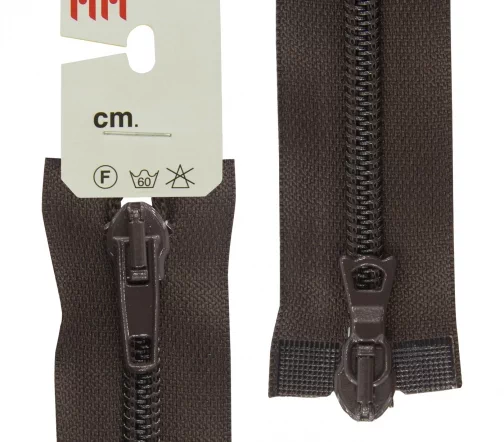 Молния Riri спираль разъёмная, 2 замка, 6мм, 70см, цвет 2226, темно-коричневый