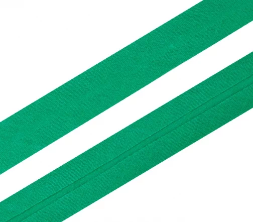 Косая бейка SAFISA, 20мм, хлопок, цвет 132, малахит