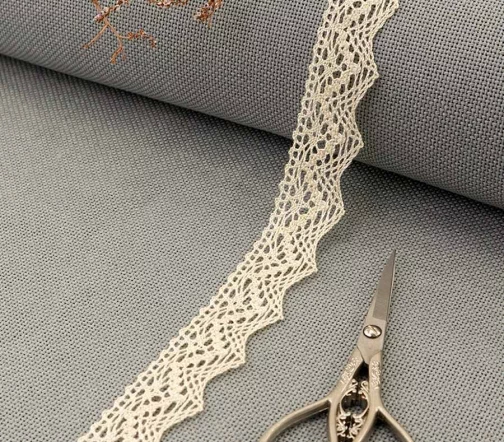 Кружево плетеное GOODMAN, ширина 25 мм, уп./5 м, цвет молочный