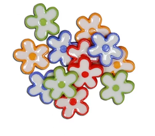 Пуговицы, Favorite Findings "Цветочки" 16 мм, 11 шт