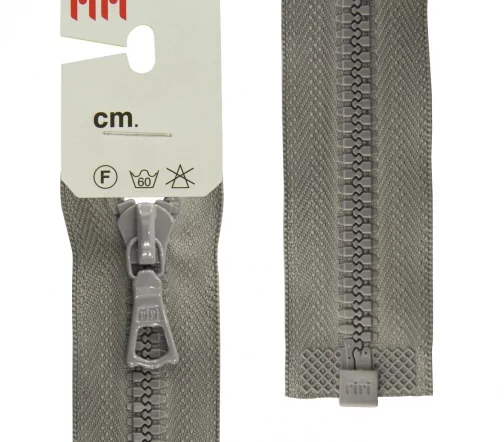 Молния Riri трактор разъёмная, 1 замок, 6мм, 40см, цвет 2106, серый