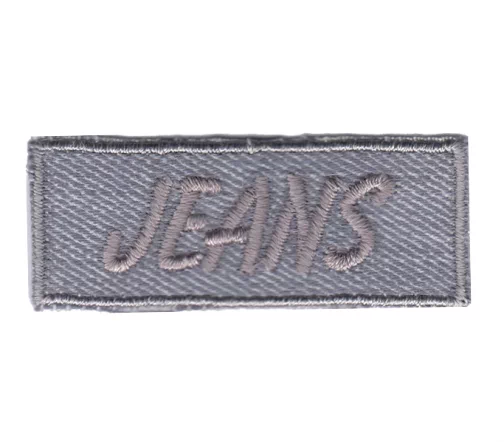 Термоаппликация Marbet "Прямоугольник JEANS", 5 х 2 см, цвет серый, 565642