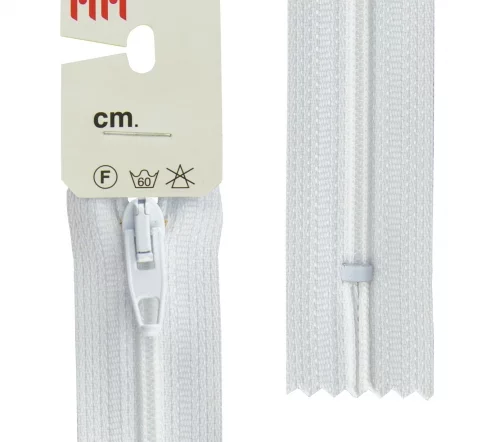 Молния Meras Rizip спираль, 18 см, неразъёмная, 4 мм, цвет 2101, белый