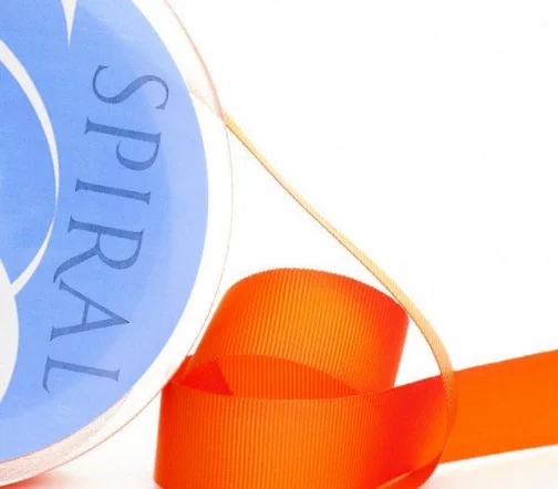 Лента репсовая Safisa 50 мм, цвет 61 оранжевый