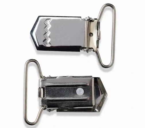 405220 Зажимы для подтяжек, 18мм, 2шт, цвет серебро, Prym