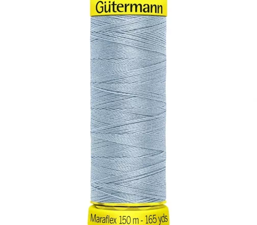 Нить Maraflex для трикотажа, 150м, 100% п/э, цвет 075 бледно-джинсовый, Gutermann 777000
