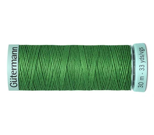 Нить Silk R 753 для фасонных швов, 30м, 100% шелк, цвет 396 ярко-зеленый, Gutermann 723878