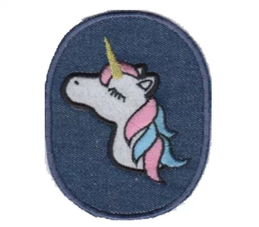 Термоаппликация Marbet "Единорог", 8,6 х 6,2 см, джинс, 565284.B