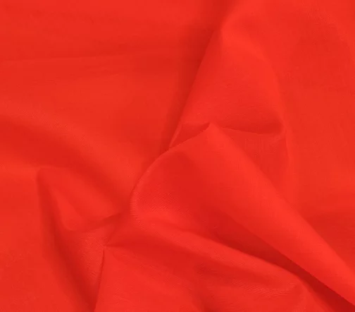 Батист хлопковый, цвет алый, BT11-12
