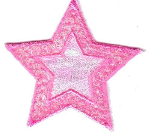 Термоаппликация "Звезда розовая", 5 х 5,5 см, арт. 565038.A