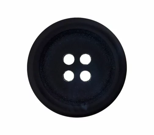 Пуговица, Union Knopf, 4 отв., пластик, цвет черный, 23 мм