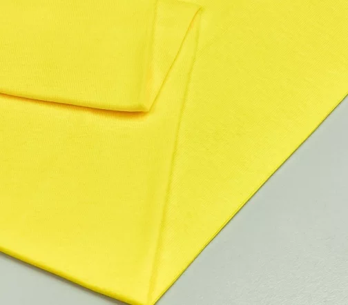 Трикотаж кашкорсе, цвет желтый, 1122419