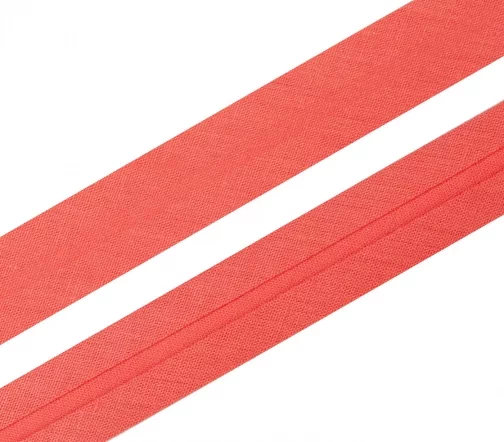 Косая бейка SAFISA, 20мм, хлопок, цвет 040, светло-кирпичный