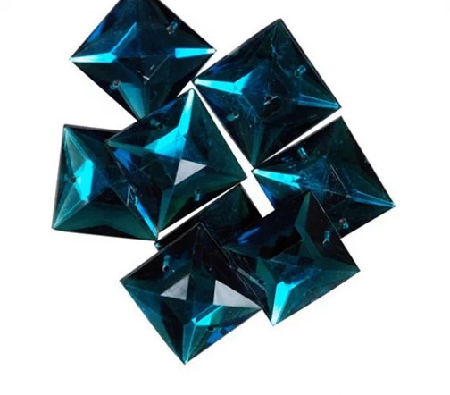 Набор  декоративных элементов Favorite Findings, "Драгоценные квадраты" 20*20 мм, 7 шт