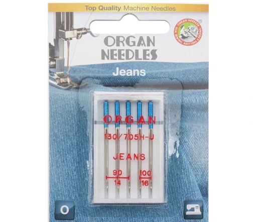 Иглы джинс № 90-100 (5шт), блистер, ORGAN, 551586
