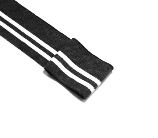 Подвяз трикотажный с полосками, 6см*1м, арт. 3AR1175-1, т.серый/белый