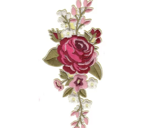 Термоаппликация Marbet "Цветы красные", 15 x 7 см, 569953.B