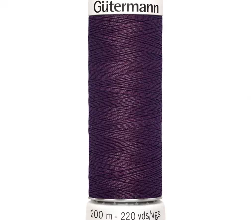 Нить Sew All для всех материалов, 200м, 100% п/э, цвет 517 маргеланская слива, Gutermann 748277