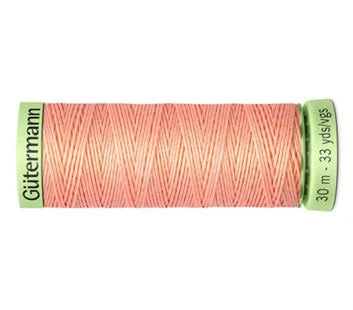 Нить Top Stitch для отстрочки, 30м, 100% п/э, цвет 586 спелый персик, Gutermann 744506