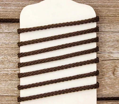 Шнур хлопковый PEGA, цвет коричневый, 5 мм