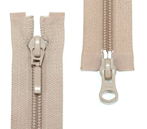 Молния YKK спираль разъёмная, 2 замка, 50см, 5мм, цвет 573, бежевый