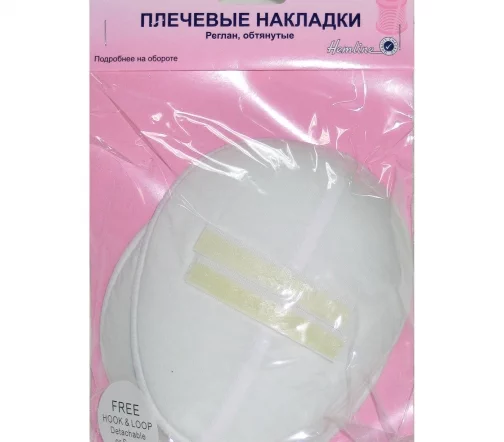 917.M Плечевые накладки реглан, с липучкой, 17*15 см, цвет белый Hemline