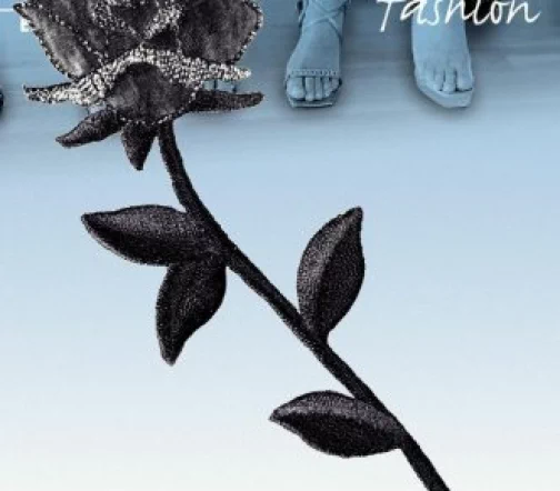 926354 Термоаппликация "Роза со стеблем" черный цв., Prym