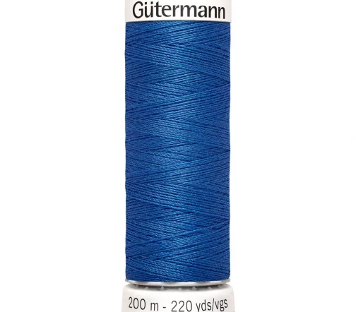 Нить Sew All для всех материалов, 200м, 100% п/э, цвет 078 синяя лазурь, Gutermann 748277