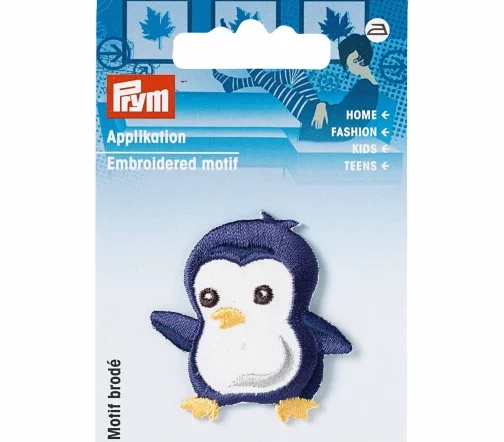 925549 Термоаппликация "Пингвин синий" 4х4,4 см, Prym