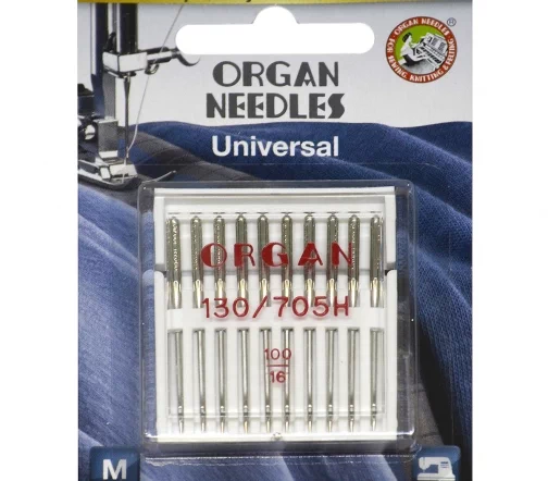 Иглы универсальные № 100 (10шт), блистер, ORGAN, 502491