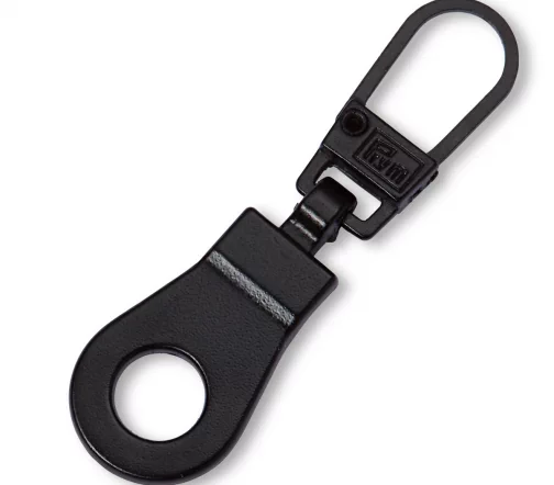 482138 Пуллер (подвеска для молнии) 41*12мм 'Люверс', металл, цвет черный, Prym