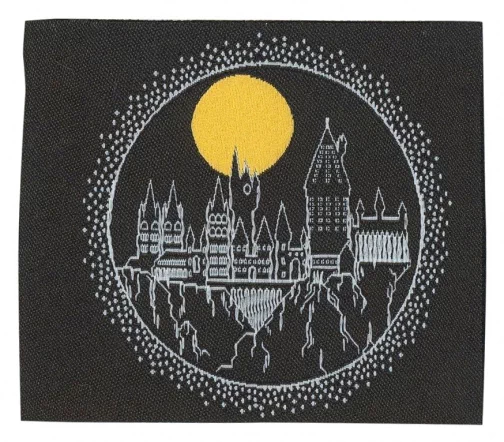 Термоаппликация "Хогвартс ночью", 6 x 6,9 см , арт. 37697